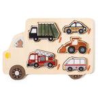 Montessori Wooden Traffic Car Puzzle