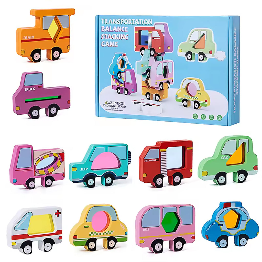 Wooden Animal Stacking Blocks