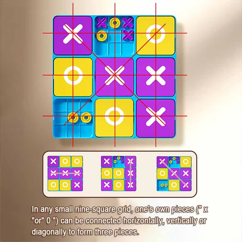 Ultimate Tic Tac Toe Family Strategy Board Game