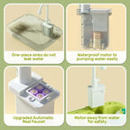 Kids Electric Kitchen Sink Toy Set with Running Water Pretend Play Gift
