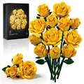 Yellow Flower Bouquet Building Block Set For Home Decor