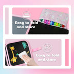 Erasable Magic Doodle Book Reusable Blackboard with Pens Kids Coloring Set