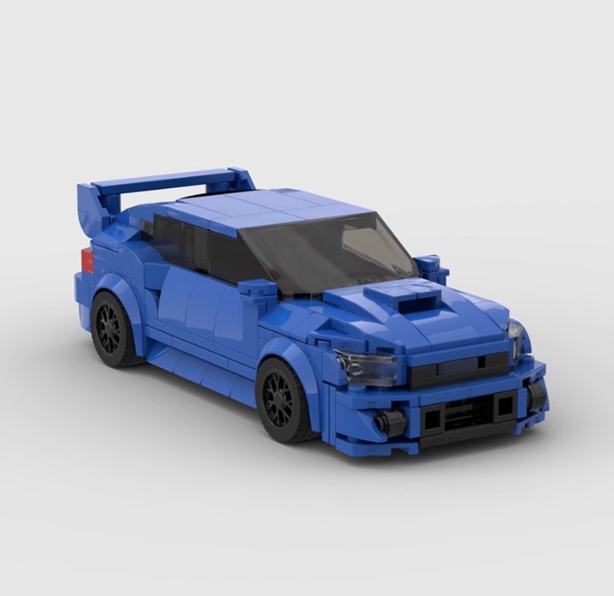 Kids Building Blocks Sports Car Assembly Set - angle view
