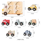 Montessori Wooden Traffic Car Puzzle