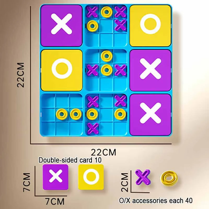 Ultimate Tic Tac Toe Family Strategy Board Game