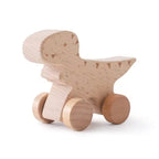 Montessori Wooden Dinosaur Car Toy