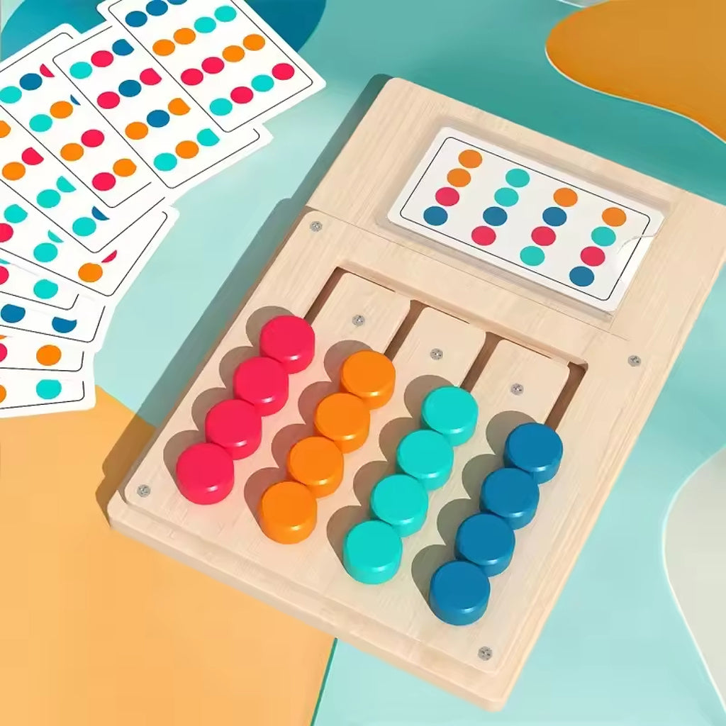 Montessori Wooden Color & Shape Matching Board