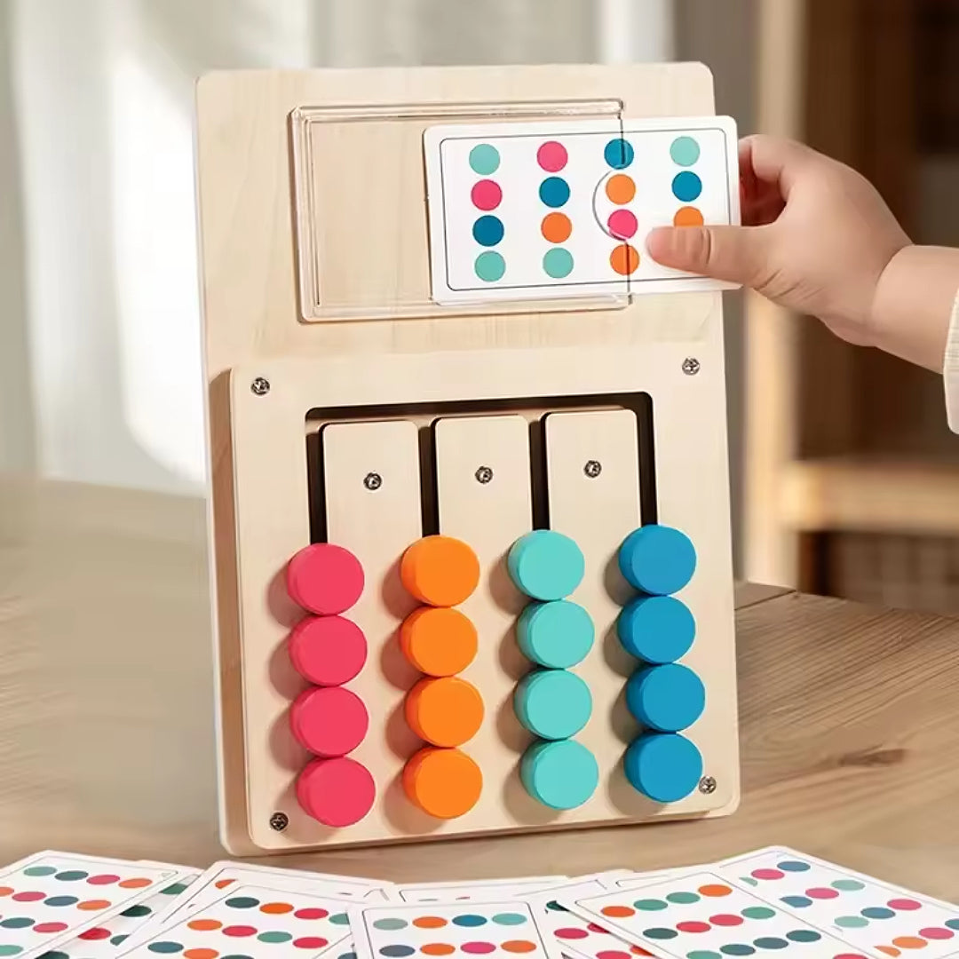 Montessori Wooden Color & Shape Matching Board
