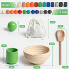 Montessori Rainbow Ball Sorting Game