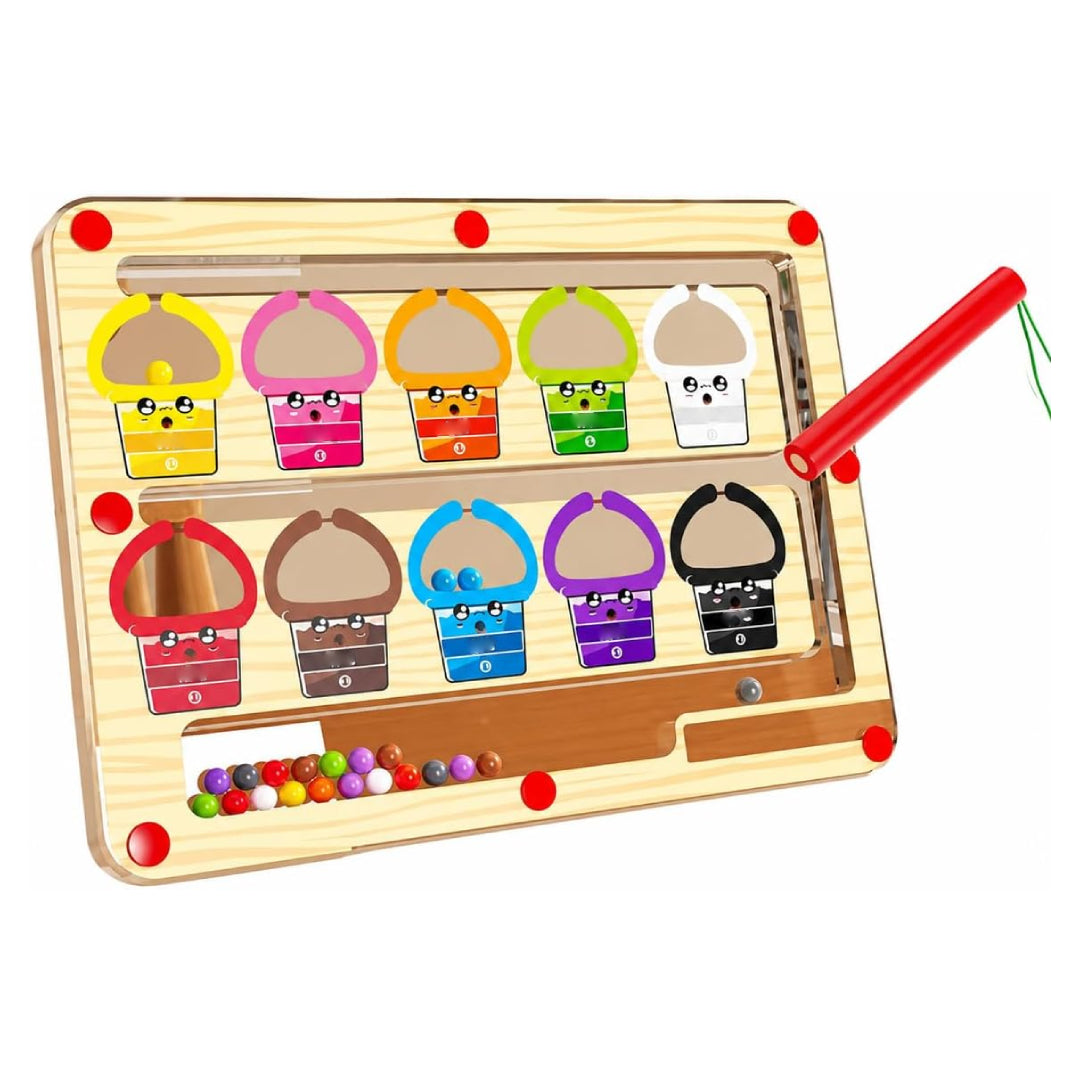 Montessori Magnetic Color & Number Maze