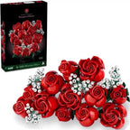Romantic Rose Bouquet Building Block Set, 968 Pieces