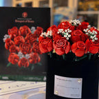 Romantic Rose Bouquet Building Block Set, 968 Pieces