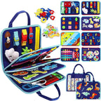 7-in-1 Felt Busy Board 16 Life Skills Activities Montessori Toy for Toddlers