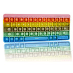 Rainbow Keyboard Pop It Fidget Toy – Silicone Sensory Bubble Popper for Kids
