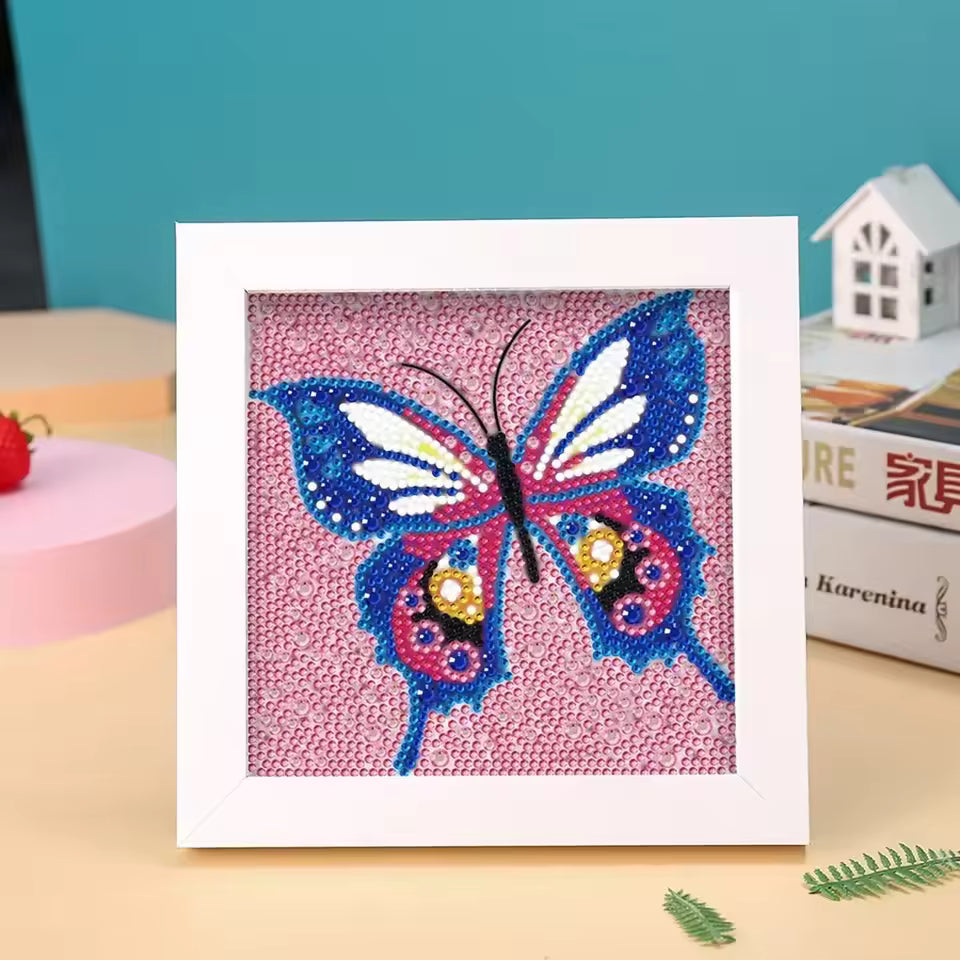 Kids 5D Diamond Painting Kit, DIY Mosaic Arts & Crafts Set for Children Ages 5+