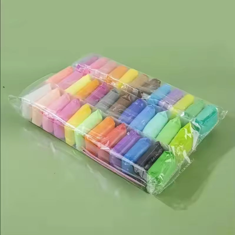 Air-Dry Modeling Clay Set For Kids' Creative Play, 12-36 Colors