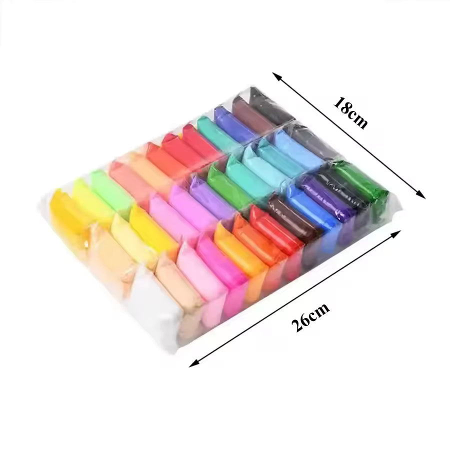 Air-Dry Modeling Clay Set For Kids' Creative Play, 12-36 Colors
