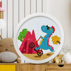 Round Diamond Painting Craft Kit, Unicorn And Mermaid Designs