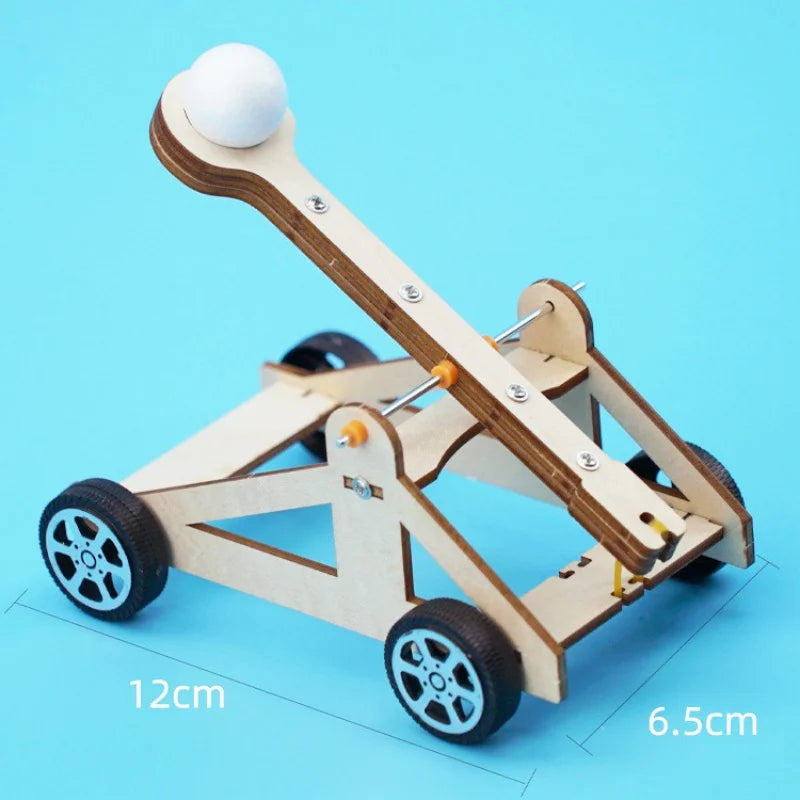 Wooden Catapult assembled view