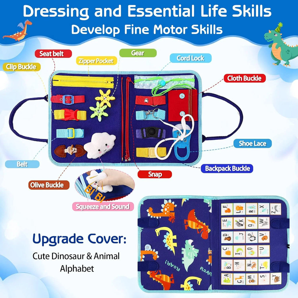 Montessori busy board toddler activities