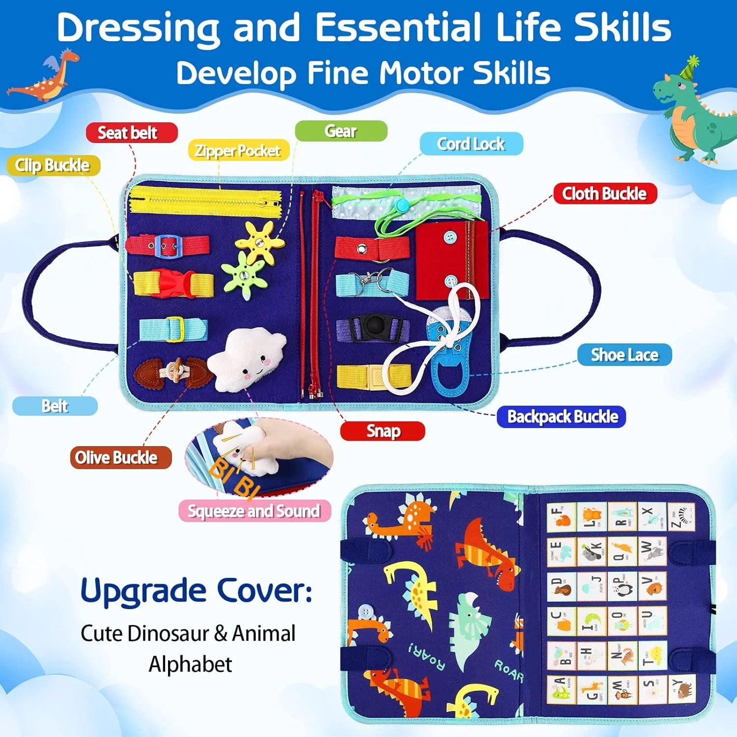 Montessori busy board toddler activities