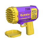 40-Hole Automatic Bubble Machine Gun for Kids with LED Lights, Outdoor Toy