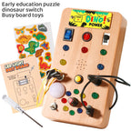 Montessori Busy Board with LED Switches