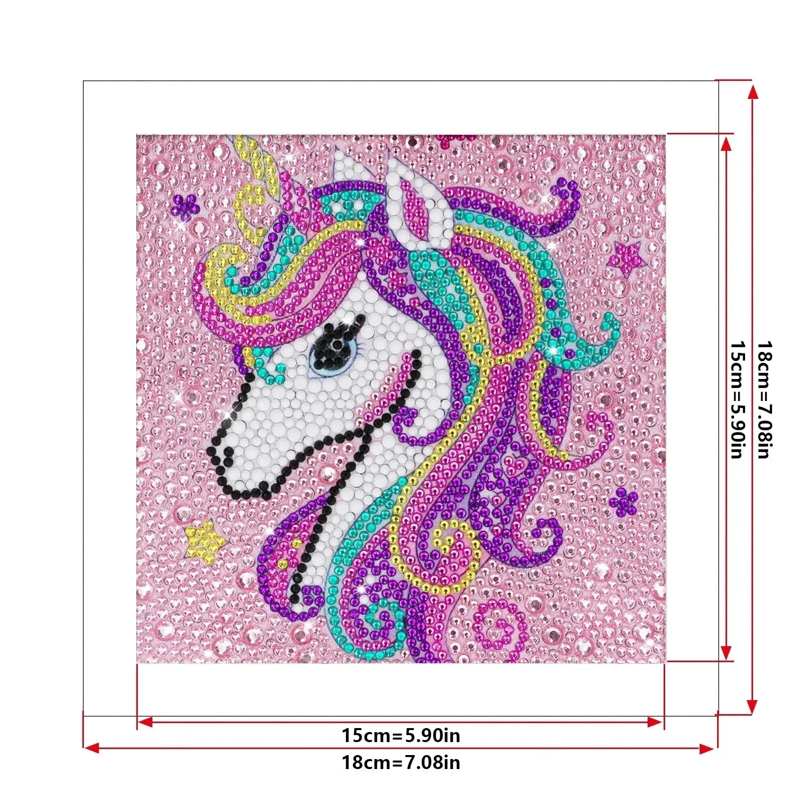 Kids 5D Diamond Painting Kit, DIY Mosaic Arts & Crafts Set for Children Ages 5+