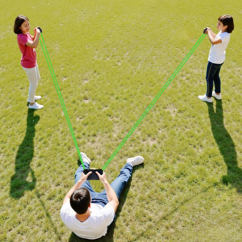 3-Person Water Balloon Slingshot Launcher 5ft for Outdoor Summer Games