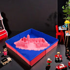 Foldable Sensory Sand Tray for Toddlers – Portable Cloth Sandbox Bin for Indoor Play with Sand & Beads