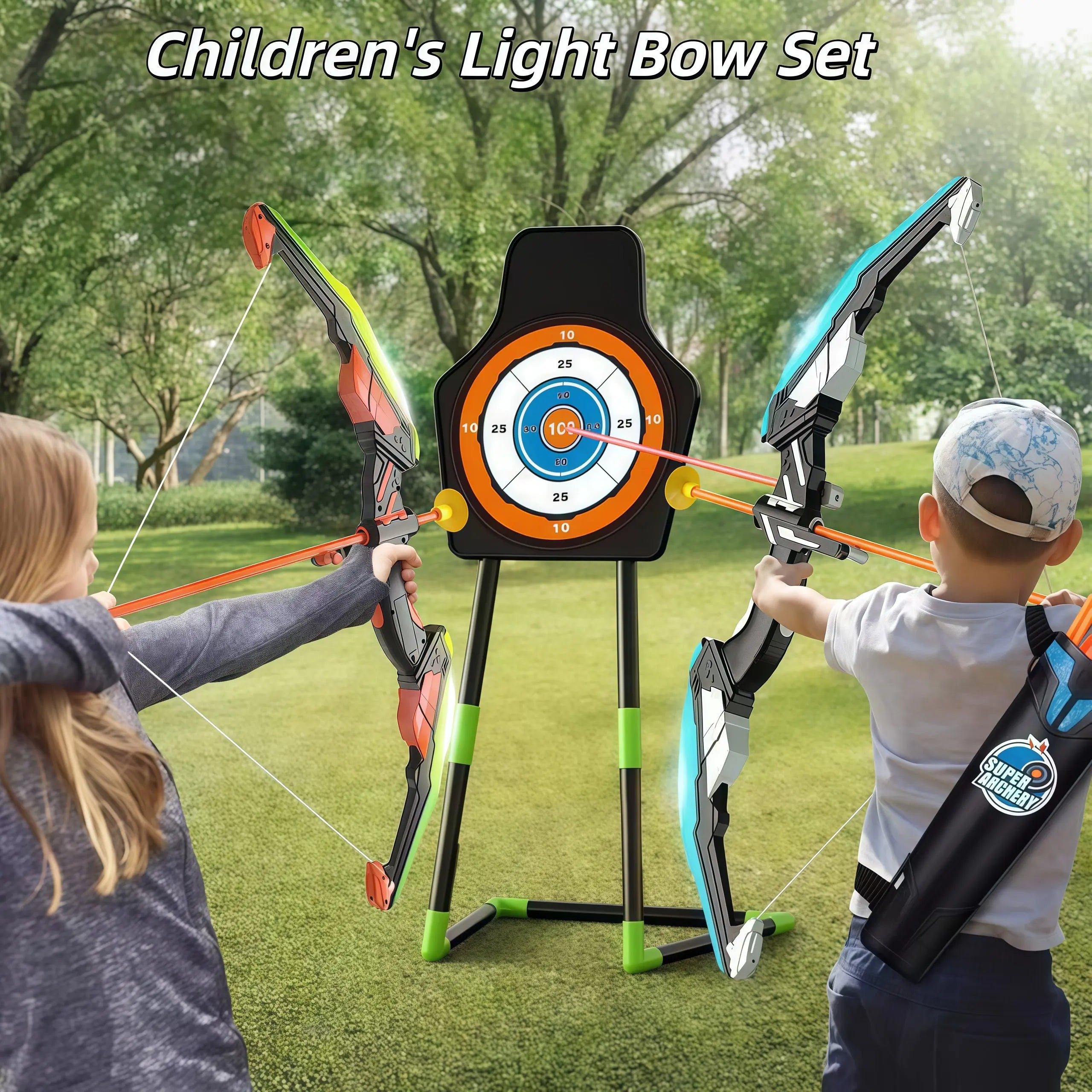 Kids LED Light Bow and Arrow Archery Set