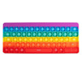 Rainbow Keyboard Pop It Fidget Toy – Silicone Sensory Bubble Popper for Kids