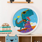 Round Diamond Painting Craft Kit, Unicorn And Mermaid Designs