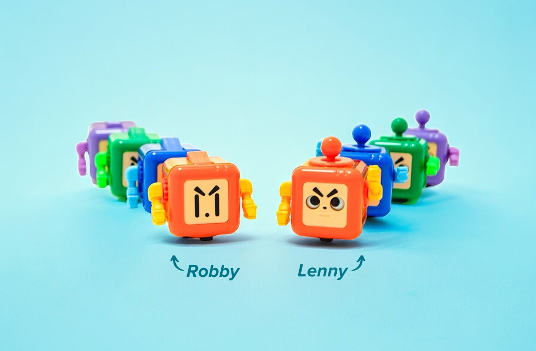 Robot Fidget Cube Toy – Stress Relief Sensory Cube for Focus, Anxiety Reduction & Endless Tactile Fun
