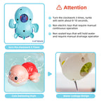 Cute Swimming Turtles Wind Up Toys for Baby Toddlers 1+ Years Old