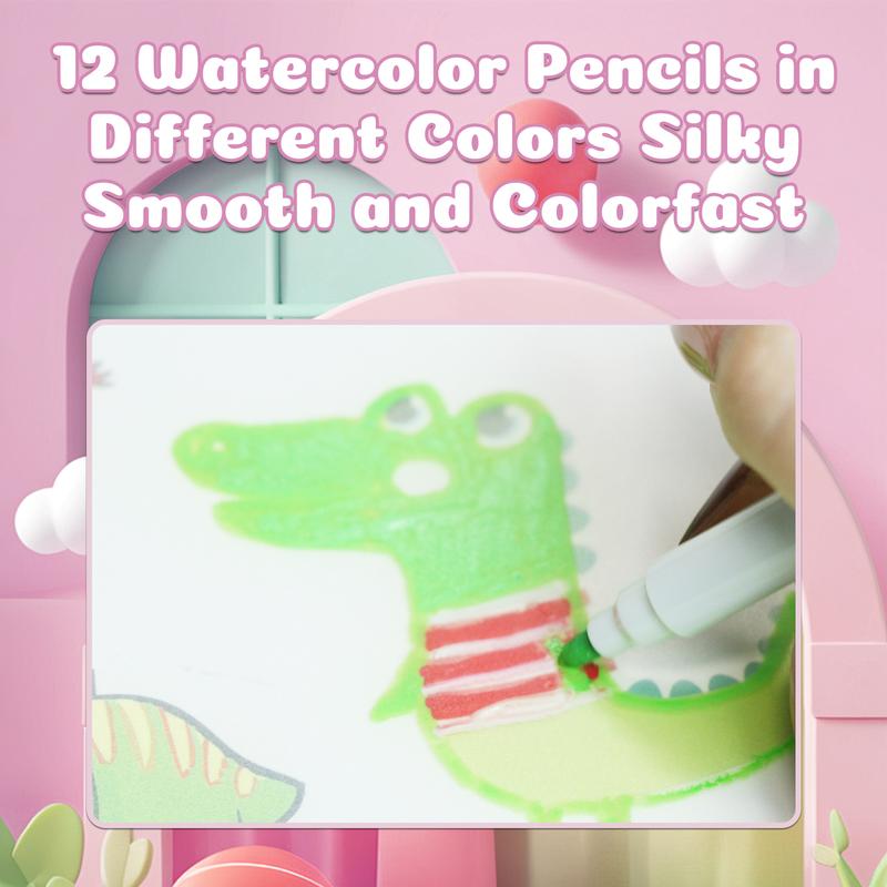 Erasable Magic Doodle Book Reusable Blackboard with Pens Kids Coloring Set