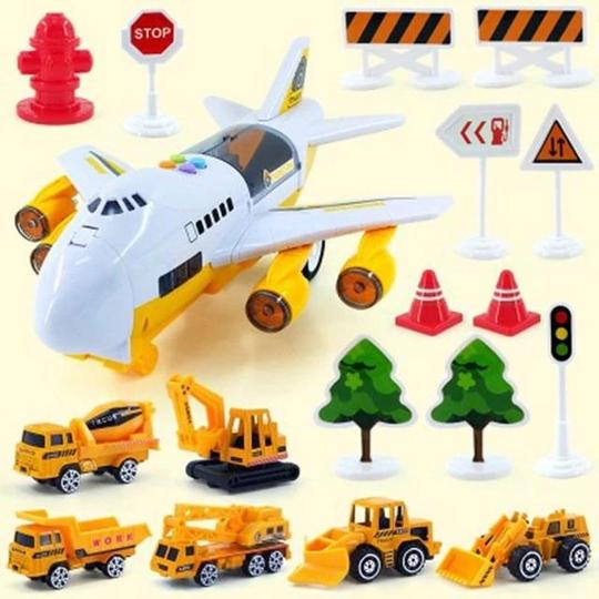 Interactive Airplane Toy Model With Sound Effects For Kids