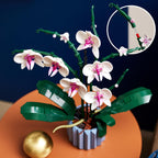 Orchid Bouquet Flower Building Block Set For Home Decor