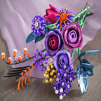 12-Style Flower Building Block Set For Home Decor