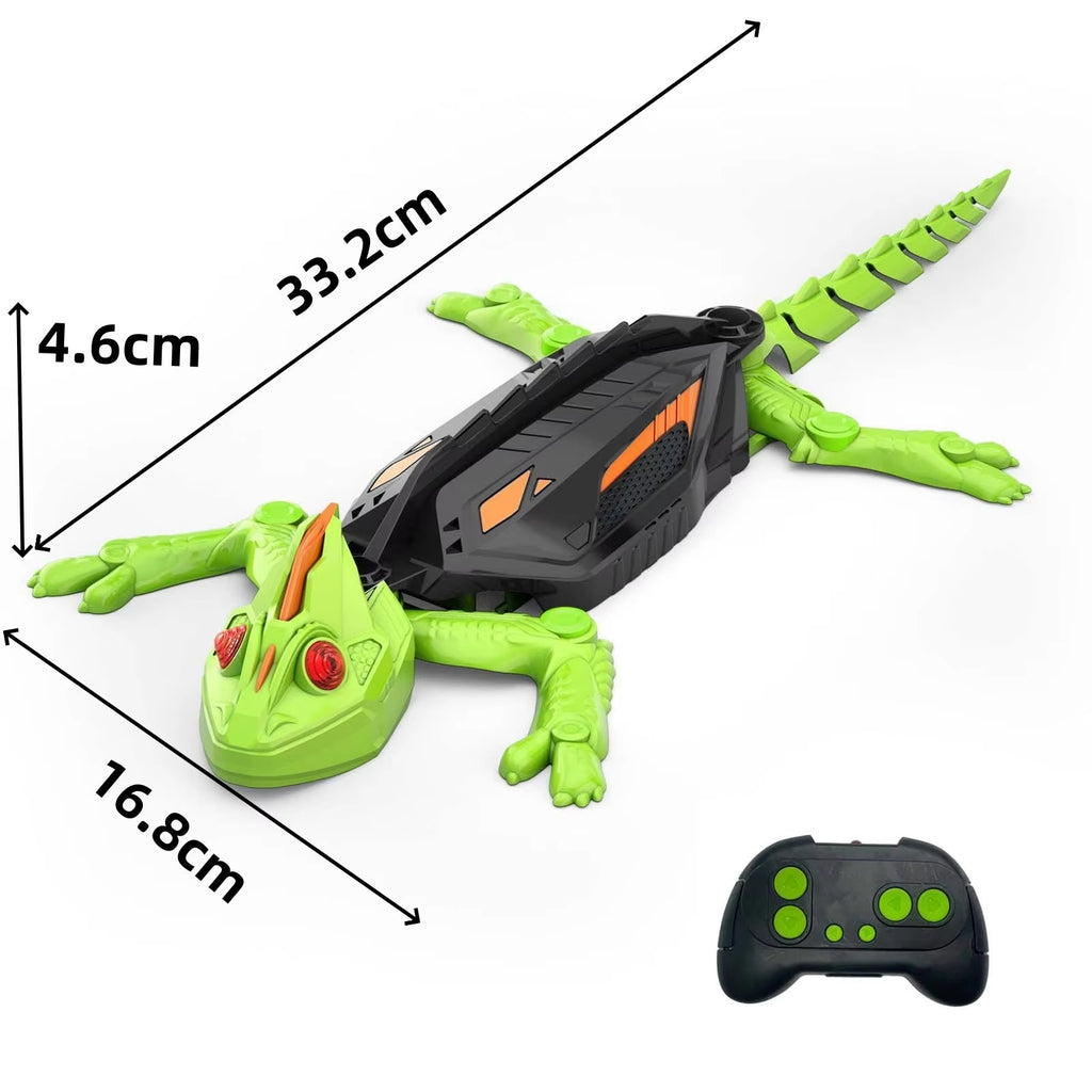 Wall Crawler Gecko RC Lizard Toy with LED Eyes