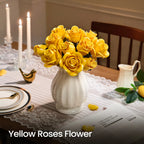 Yellow Flower Bouquet Building Block Set For Home Decor