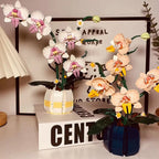 Orchid Flower Bouquet Building Block Set For Desk Decor