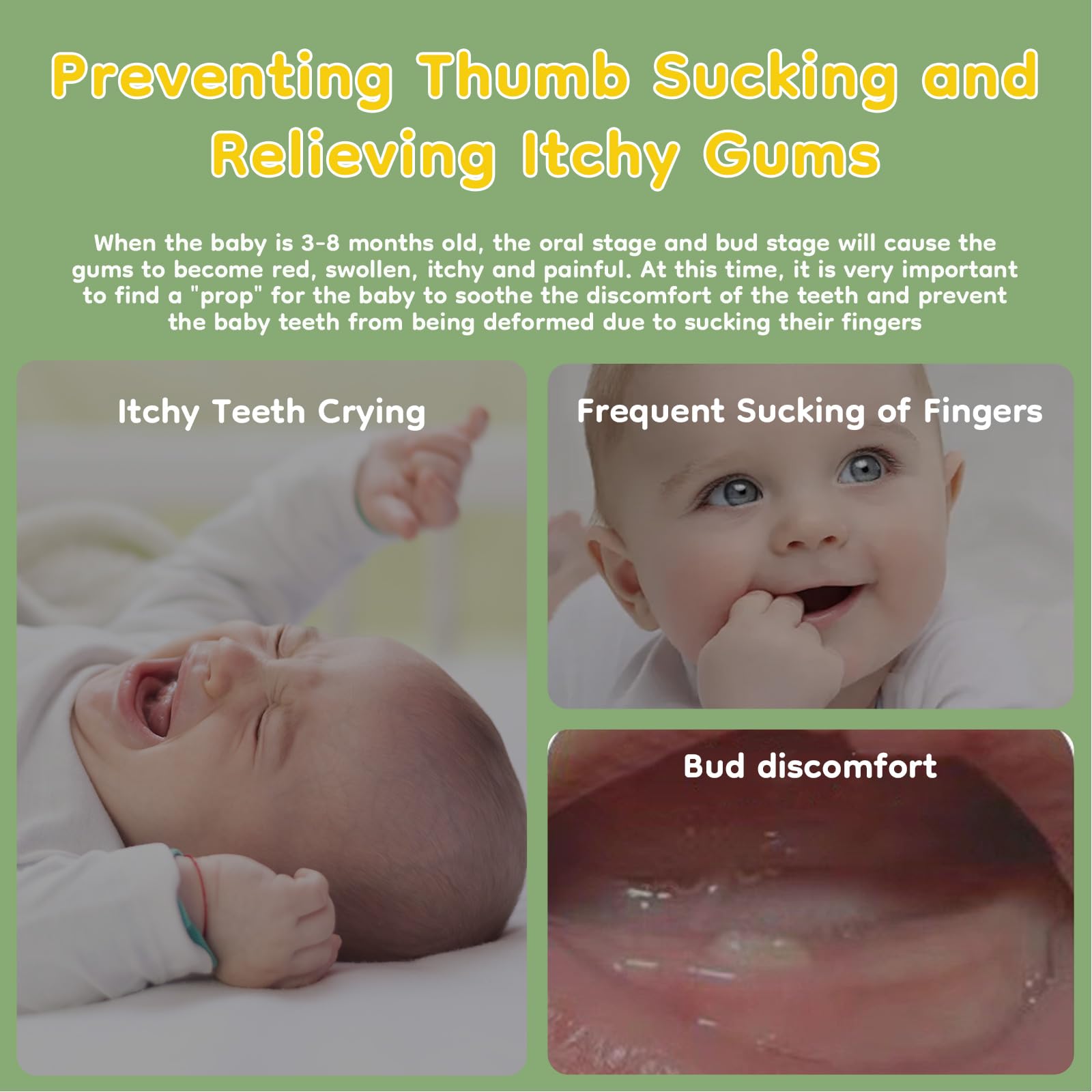Baby Mitten Teether Toy for 3–12 Months