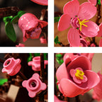 Peach Blossom Potted Plant Building Block Set