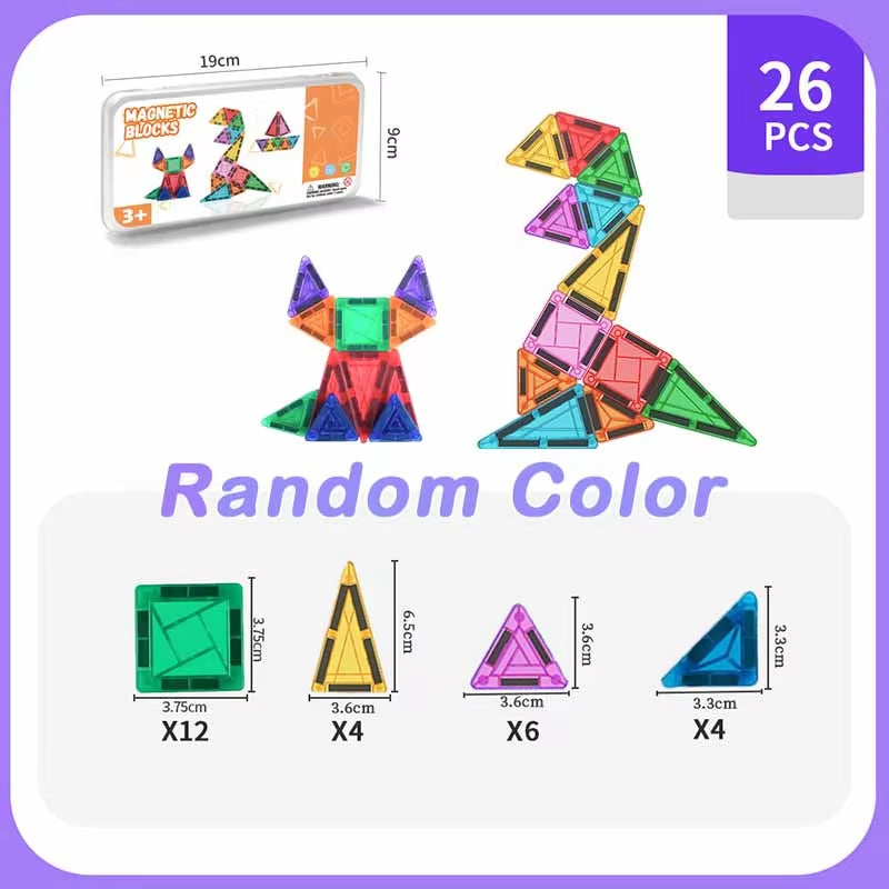 Mini Magnetic Tiles 40PCS Montessori Building Set