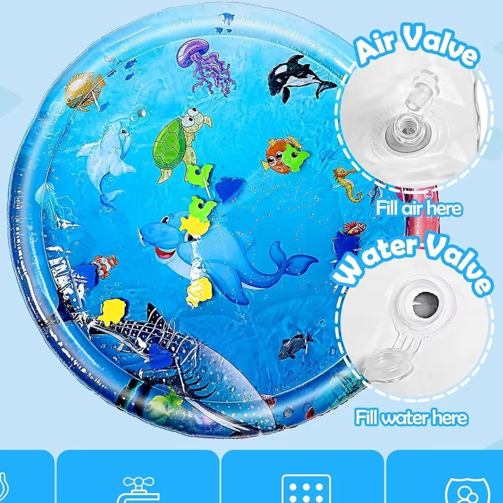 Round Inflatable Baby Water Play Mat