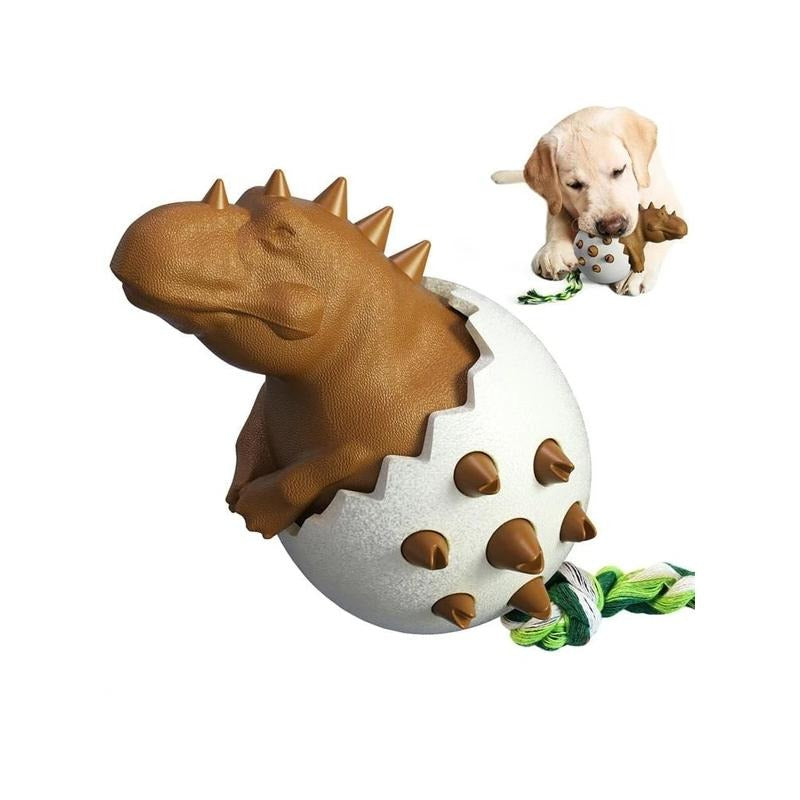 Dinosaur Egg Dog Chew Toy, Durable Design For Aggressive Chewers
