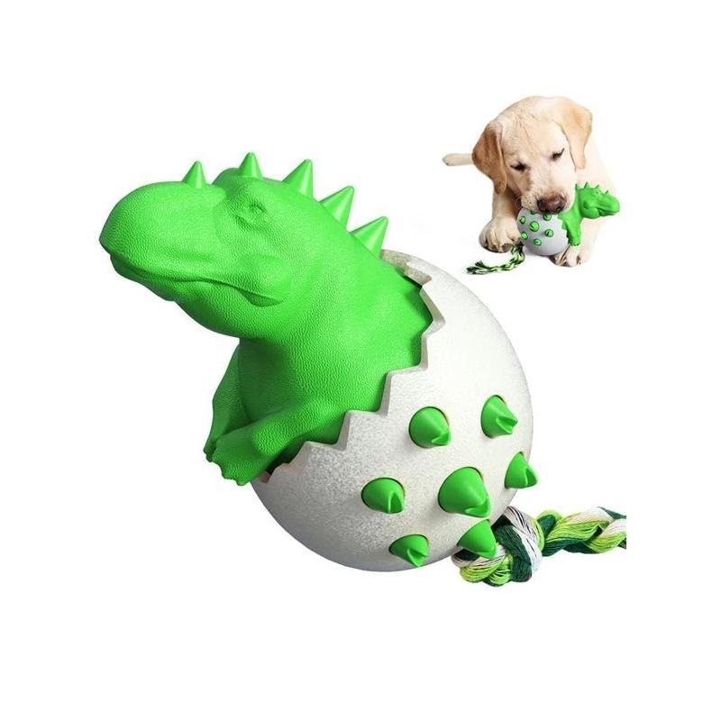 Dinosaur Egg Dog Chew Toy, Durable Design For Aggressive Chewers