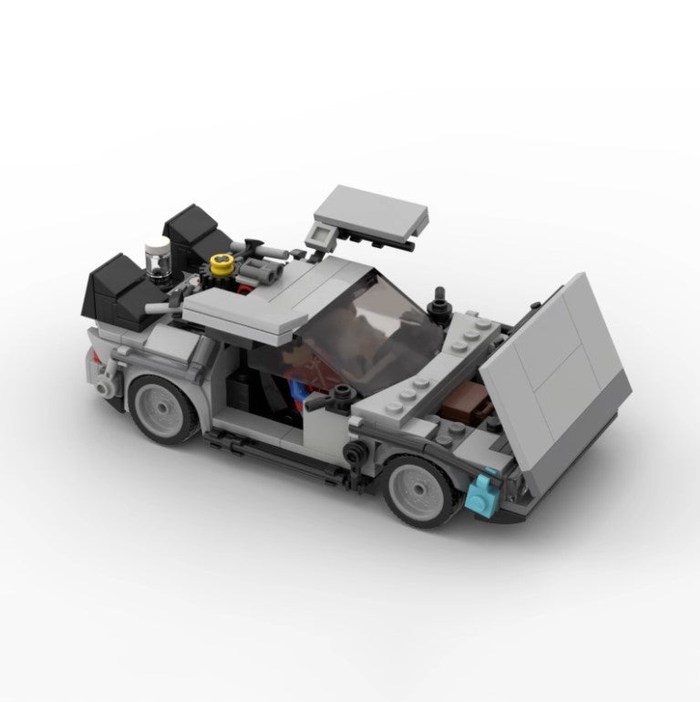 Time Machine Racing Car Building Block Set Toy for Kids & Adults