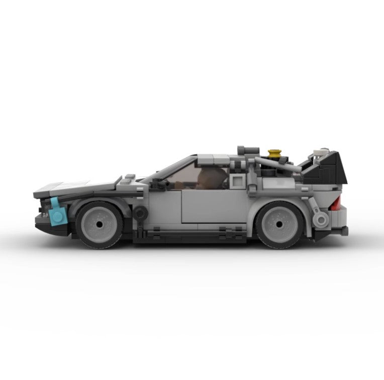 Time Machine Racing Car Building Block Set Toy for Kids & Adults